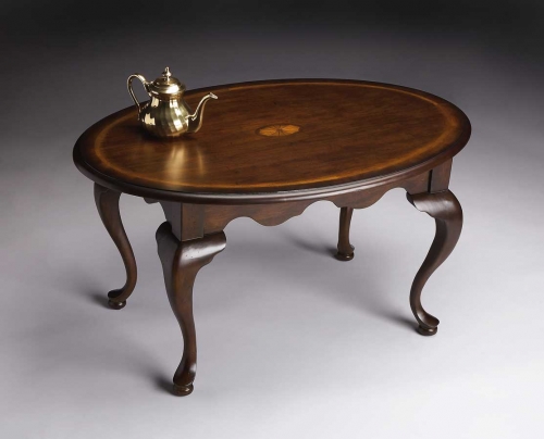 Butler 3012024 Plantation Cherry Oval Cocktail Table