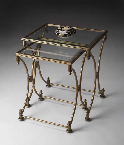 4012226 Antique Gold Nesting Tables