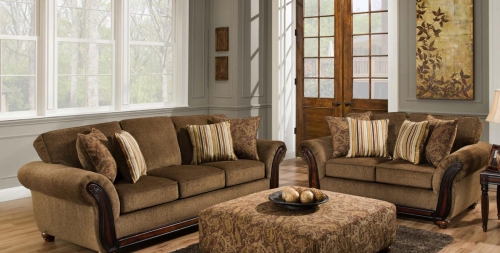 Fairfax Sofa Set - Cornell Chestnut