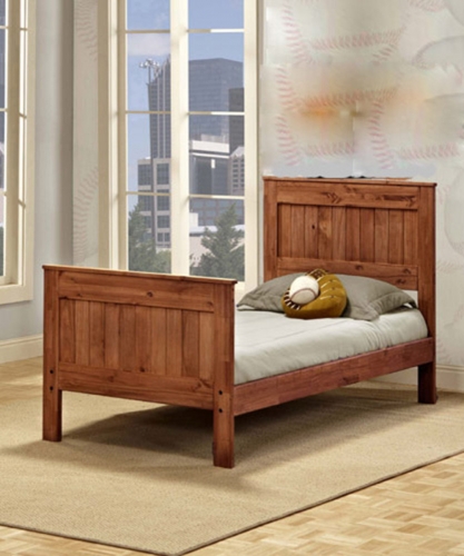 Twin Mates Bed - Mahogany