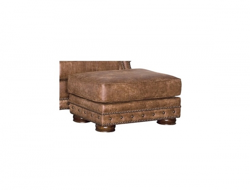 Stoughton Ottoman - Brown