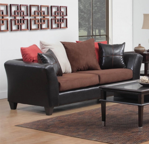 424170-07S Cira Sofa Set - Chocolate