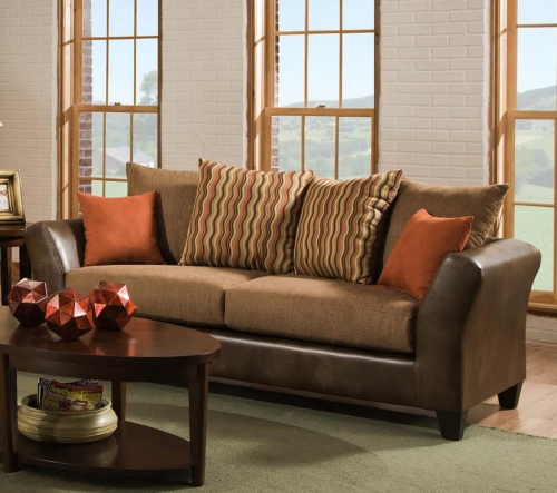 Patch Sofa Set - Saddle