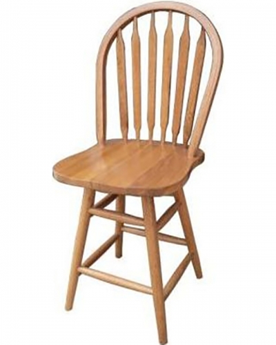 Gatlin 24-inch Barstool Chair - Harvest Oak
