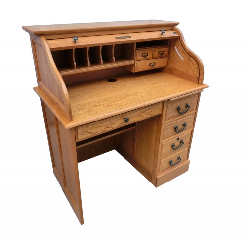 Chelsea Home Moon 42-inchStudent Roll Top Desk Top - Harvest Oak