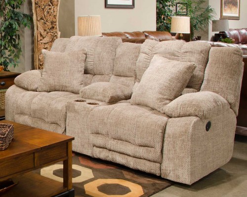Branson Reclining Console Loveseat - Camel
