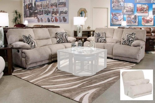 Jules Reclining Sofa Set - Pewter