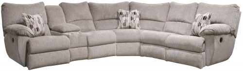 Elliot Reclining Sectional Sofa - Pewter