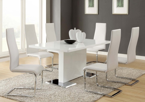 Coaster Mix & Match White Dining Set - White Chair