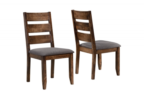 Alston Side Chair - Knotty Nutmeg/Grey Fabric