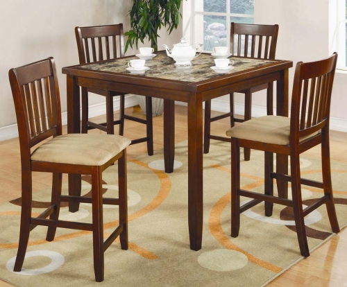 Normandie 5 Piece Square Counter Height Dining Set