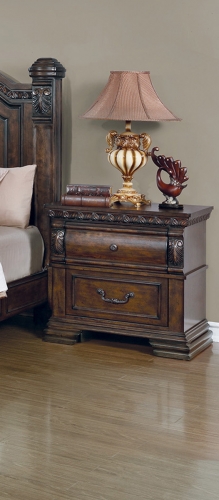 Satterfield Nightstand - Warm Bourbon