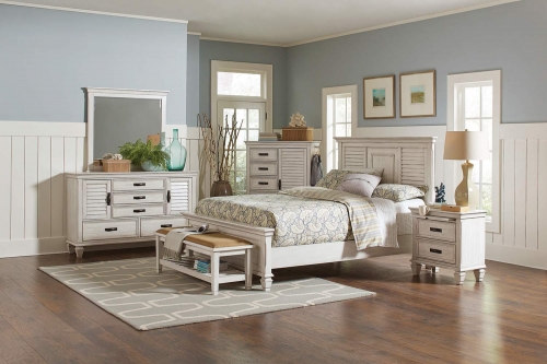 Liza Bedroom Collection - Antique White