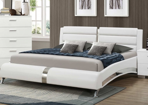 Felicity Platform Bed - White