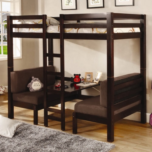460263 Twin-Twin Convertible Loft Bed