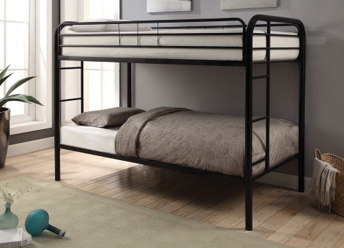 Morgan Twin/Twin Size Bunk Bed - Black