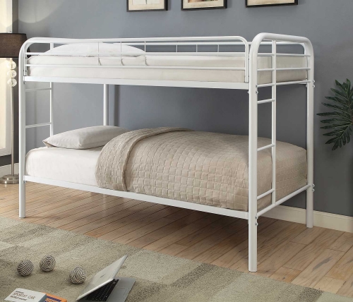 Morgan Twin/Twin Size Bunk Bed - White