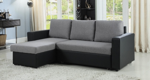 Baylor Sectional Sofa - Grey/Black