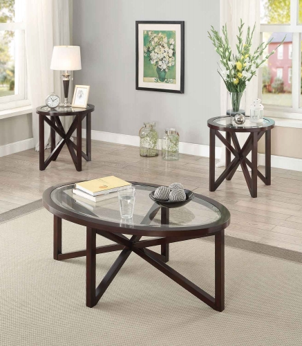 701004 Occasional/Coffee Table Set - Cappuccino