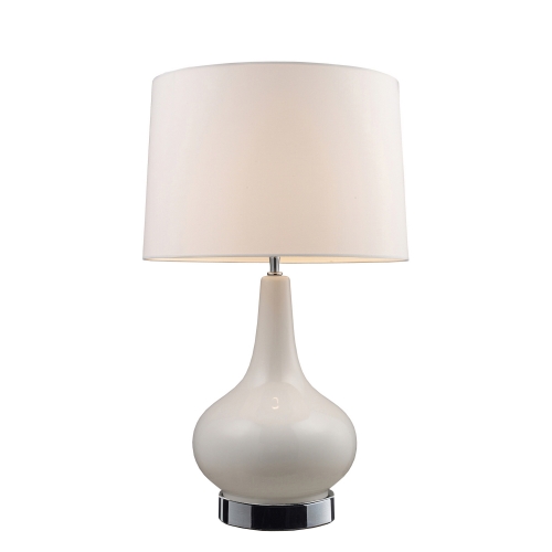 3935/1 Continuum Table Lamp - White and Chrome