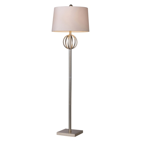 D1495 Donora Floor Lamp - Silver Leaf
