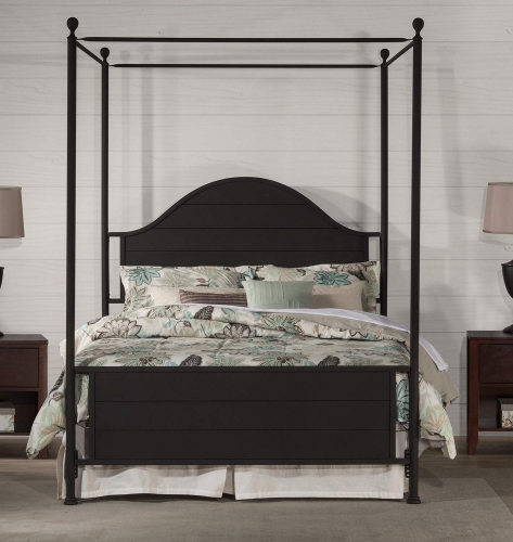 Cumberland Canopy Bed - Textured Black