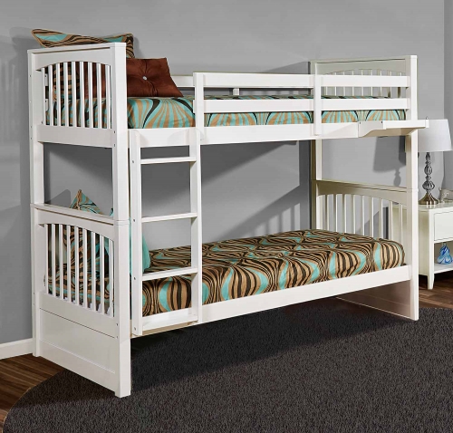 Pulse Twin Over Twin Bunk - White