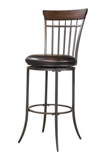 Cameron Vertical Spindle Back Swivel Counter Stool