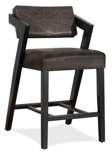 Snyder Stationary Counter Height Stool - Blackwash