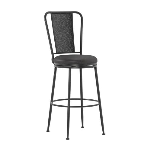 Inverness Commercial Grade Metal Bar Height Swivel Stool - Silver