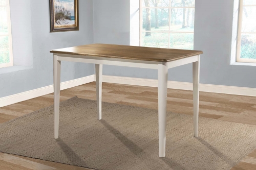 Bayberry Counter Height Extension Dining Table - White/Driftwood