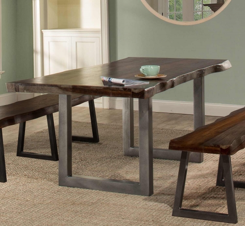 Hillsdale Emerson Rectangle Dining Table - Gray Sheesham
