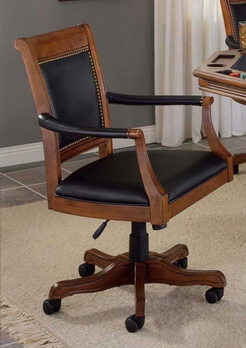 Kingston Square Leather Back Game Chair