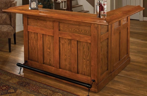 Classic Oak Large Bar with Side