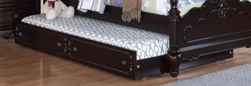 Homelegance Cinderella Twin Trundle for Canopy Bed and Daybed - Dark Cherry