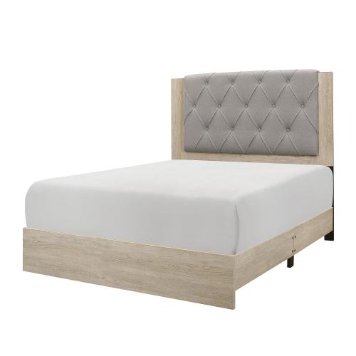 Whiting Low Profile Bed - Cream and Black