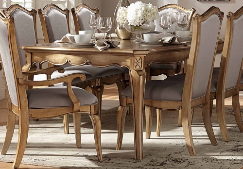 Homelegance Chambord Dining Table - Antique Gold