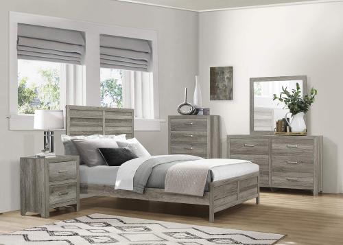 Mandan Bedroom Set - Weathered Gray