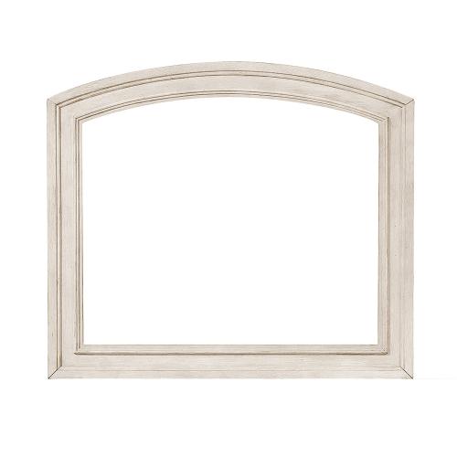 Bethel Mirror - Wire-brushed White