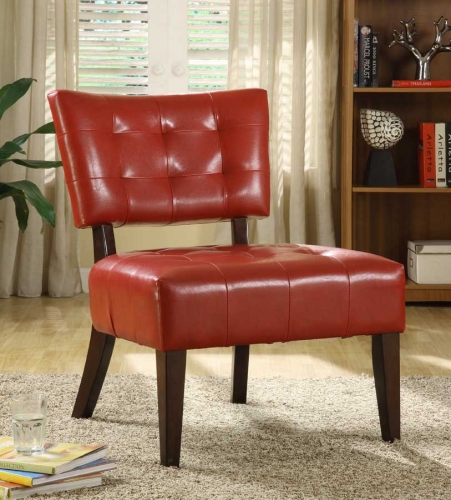 Homelegance Warner Accent Chair - Lava Red