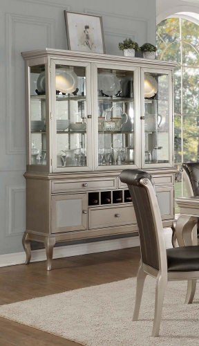 Crawford China Cabinet - Silver
