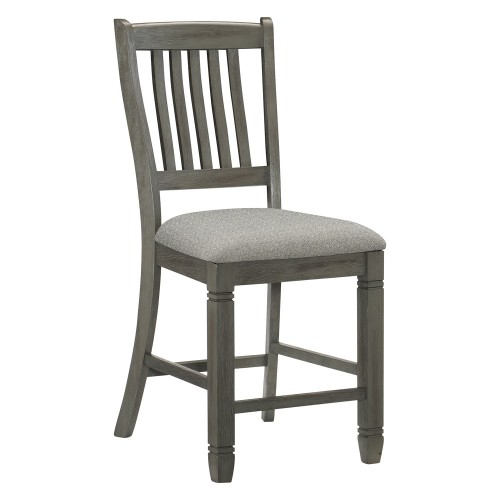 Homelegance Granby Counter Height Chair - Antique Gray and Coffee