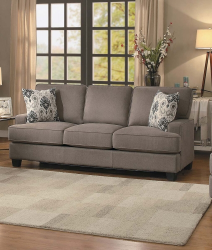 Kenner Sofa - Brown Fabric