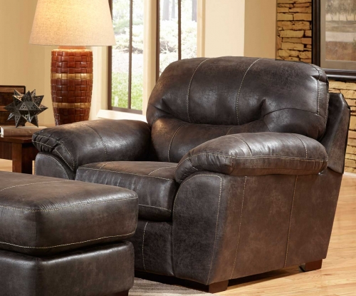 Grant Bonded Leather Chair - Steel