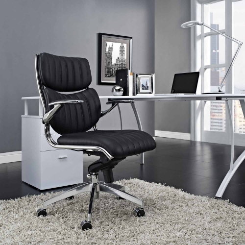 Modway Escape Mid Back Office Chair - Black