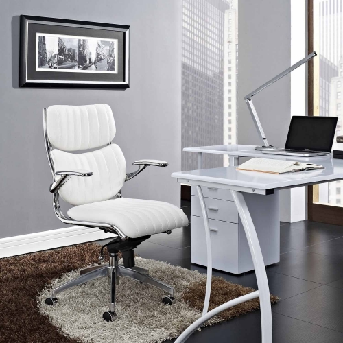 Escape Mid Back Office Chair - White