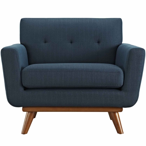 Engage Upholstered Armchair - Azure