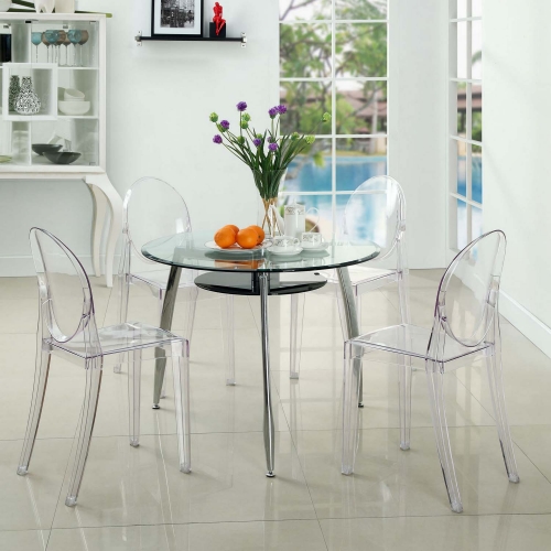 Modway Casper Dining Side Chair - Clear