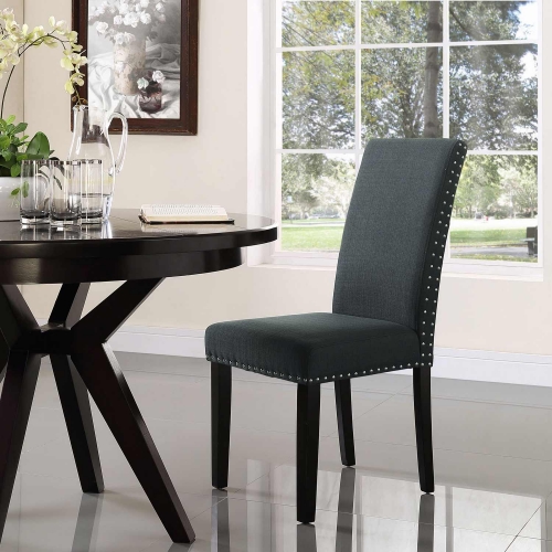 Modway Parcel Dining Fabric Side Chair - Gray