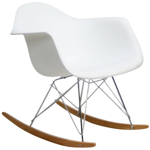 Modway Rocker Lounge Chair - White